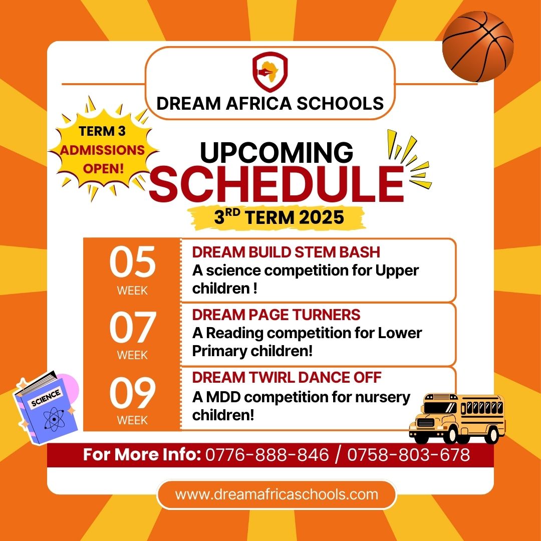 Daycare, Nursery, Primary Schools Dream Africa Schools Located in Seeta and Mbalwa Uganda